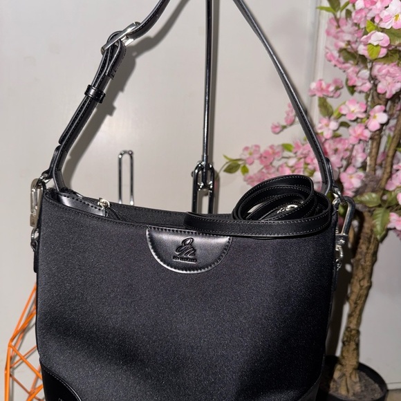 Joy Mangano Black Shoulder Bag with Adjustable Strap - Picture 10 of 12